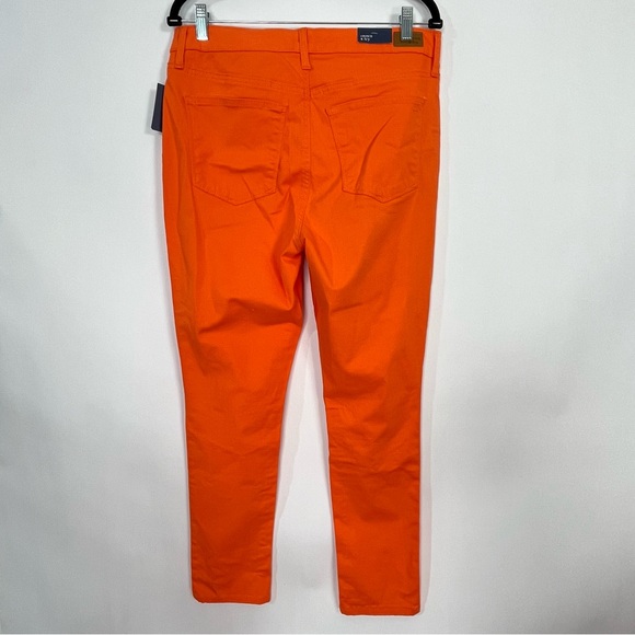 Crown & Ivy High Rise Skinny Orange Neo Jeans Pants Sz 12 New with tags NWT - Picture 3 of 5